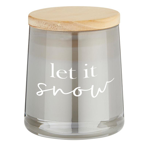 Face to Face Glass Candle - Let It Snow