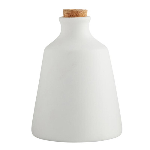 White Ceramic Cork Vase - Medium