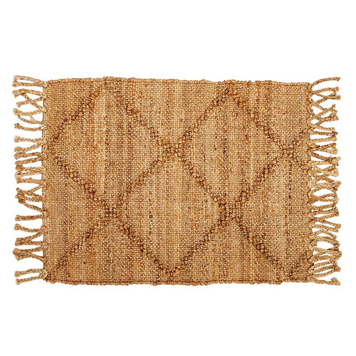 Lattice Pattern Jute Rug