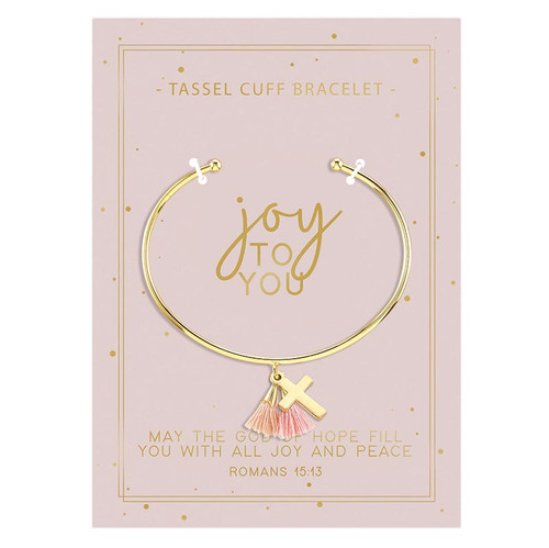 Joy To You Tassel Cuff Bracelet