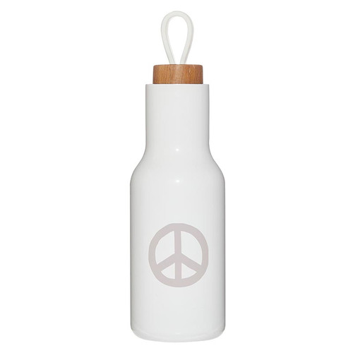Stainless Steel Water Bottle - Peace Sign