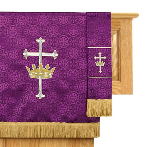 Maltese Jacquard Custom Bookmark - Purple
