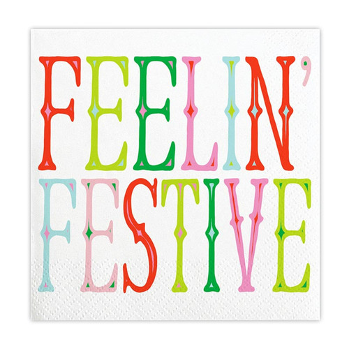 Beverage Napkins - Feelin' Festive