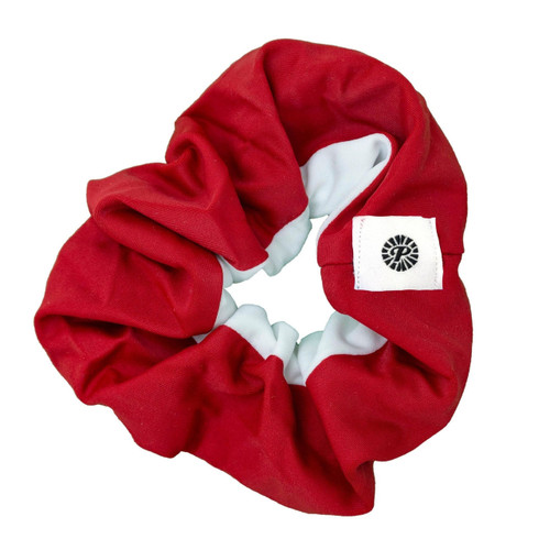 Scrunchie Single - Crimson/White