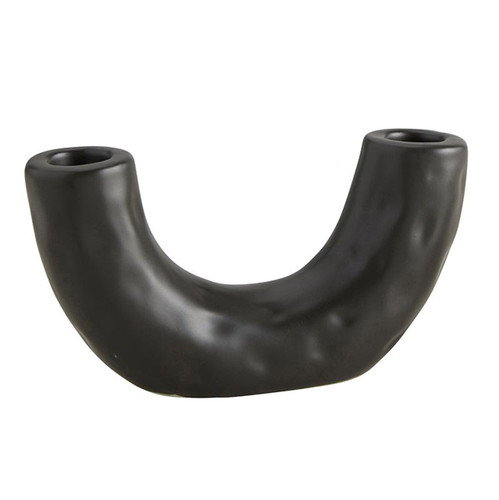 Double Taper Candleholder - Black