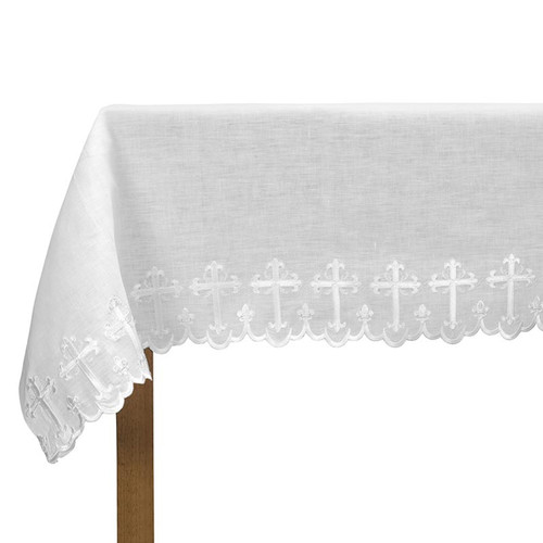 One-Sided Scallop-Edged Cross Altar Frontal