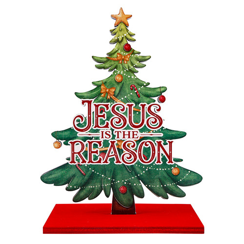 Christmas Tree Meaning Printed Wood Sign - 4/pk