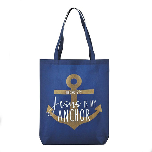 Jesus is My Anchor Tote Bag - 12/pk