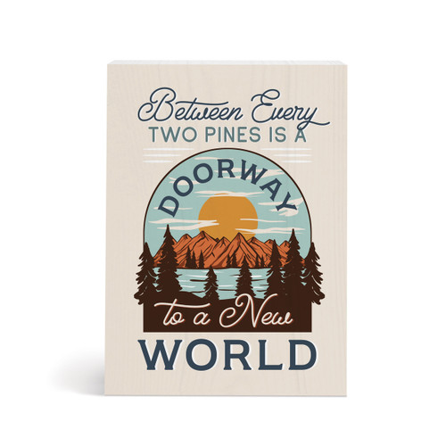 Wood Block - Doorway to A New World