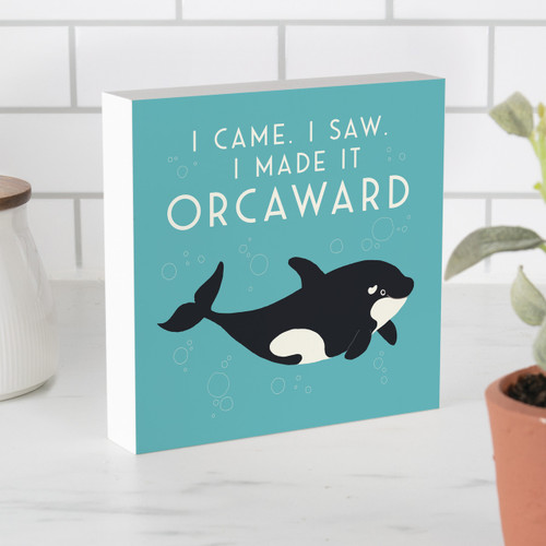 Wood Block - I Came I Saw