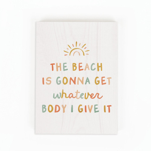 Wood Block - The Beach Is