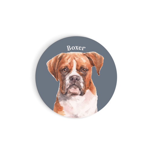Ceramic Car Coaster - Boxer