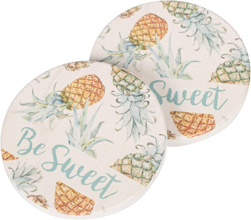 Car Coasters - Be Sweet Pineapples