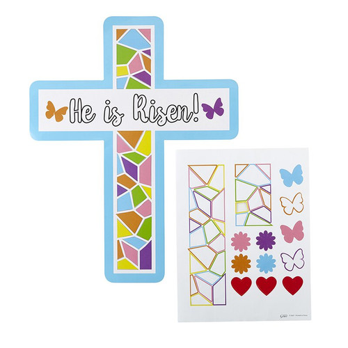 He is Risen Cross Craft Kit - 24/pk