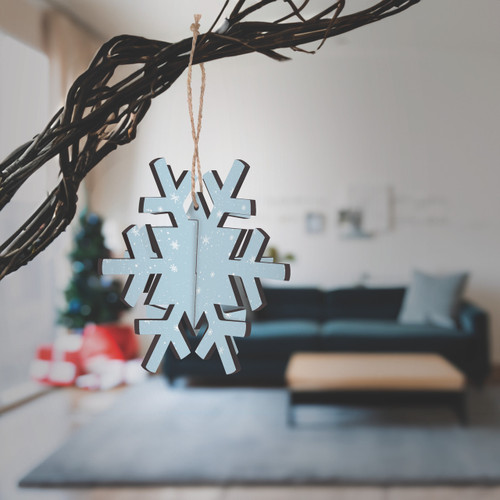 Blue Snowflake Pattern