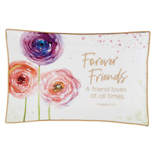 Summer Fields Forever Friends Inspirational Trinket Tray