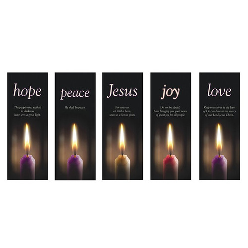 Advent Candle X-Stand Banners - Set of 5