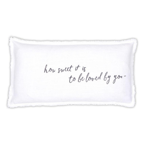 Face to Face Lumbar Pillowcase - How Sweet It Is To Be Loved By You