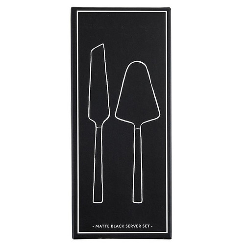 Matte Black Serving Set - Set of 2