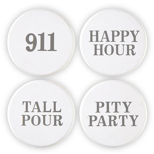 Face To Face Wine Stoppers - Happy Hour