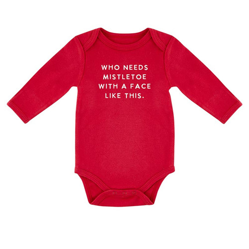 Long Sleeve Snapshirt - Mistletoe Long Sleeve Snapshirt - Mistletoe