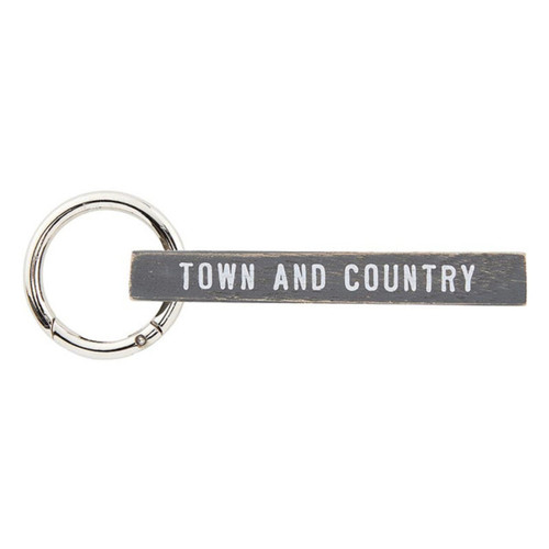 Face to Face Wood Keychain - Town and Country