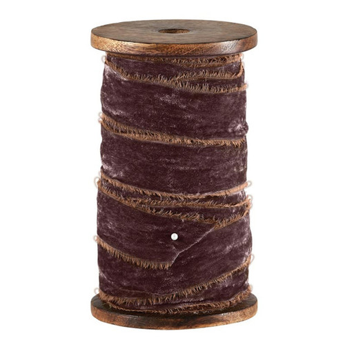 Frayed Velvet Spools - Light Brown Frayed Velvet Spools - Light Brown