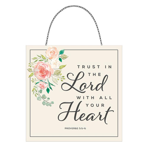 Tin Wall Decor - Trust in the Lord Tin Wall Decor - Trust in the Lord