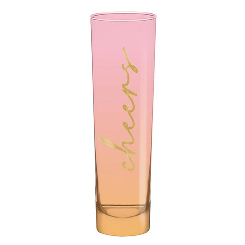 Tall Champagne Glass - Cheers Bday