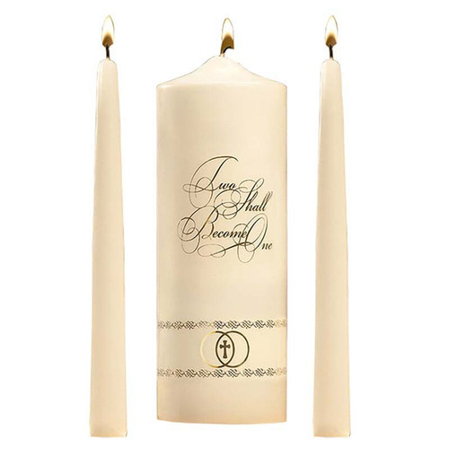 Two Shall Become One - Wedding Unity Candles