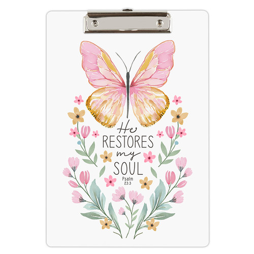 He Restores My Soul Clipboard - 8pk