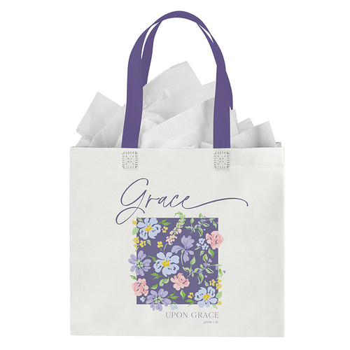 Grace Upon Grace Reusable Gift Bag - 6pk
