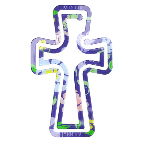 Grace Upon Grace Acrylic Cross Bookmark - 6pk