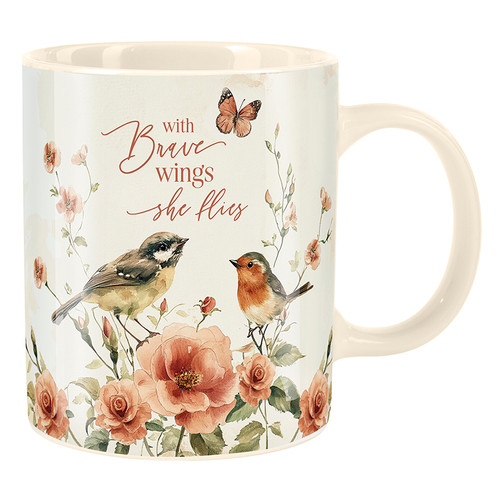 With Brave Wings Coffee Mug - 4pk 