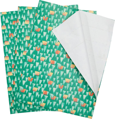 Wrapping Paper Sheet - Camping and Trees 3pk