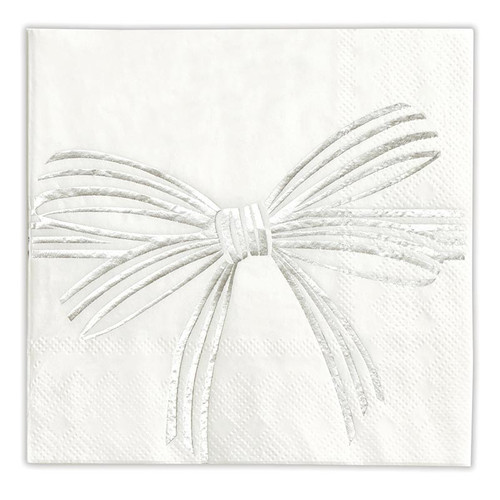 Bow Napkins - Silver