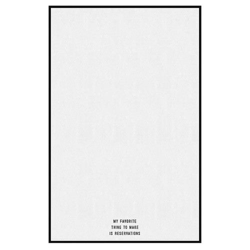 Overlock Tea Towel - Reservations