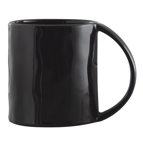 Artisan Wide Handle Mug - Glossy Black