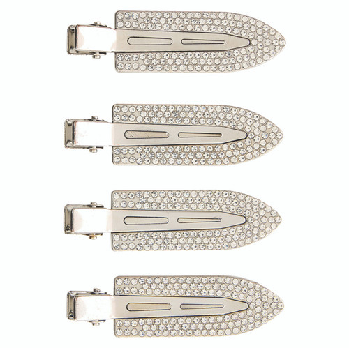 Crease Free Hair Clips - Silver