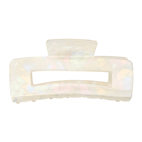 Claw Clip - White Marble