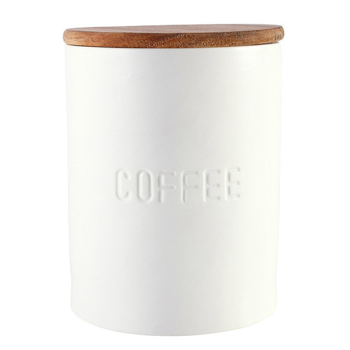 Face to Face Ceramic Canister - Coffee
