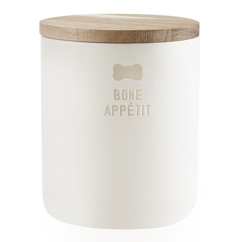 Face to Face Ceramic Treat Canister - Bone Appetit