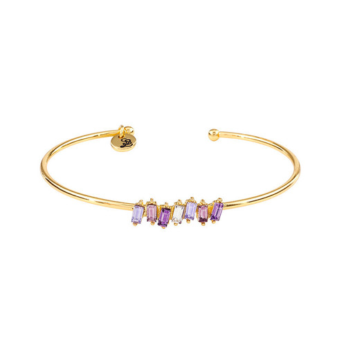 Crystal Bangle - Lavender Bar
