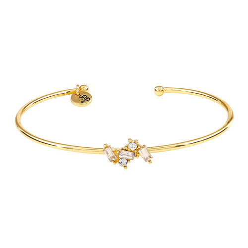 Crystal Bangle - Golden Shadow Cluster