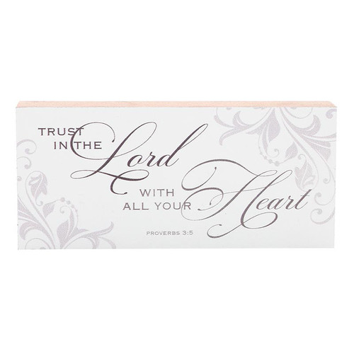 Wood Block - Trust in the Lord