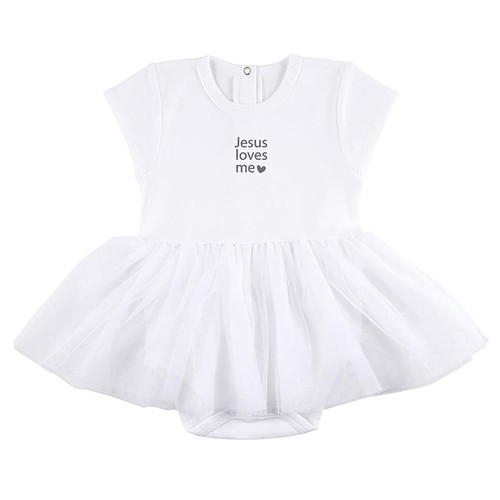 Snapshirt Tutu Dress - Jesus Loves Me