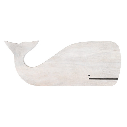 Wood Whale Board - White