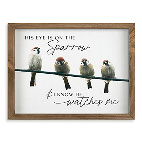 Framed Art - His Eye is on the Sparrow - Landscape