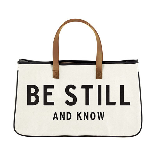 Be Still and Know Canvas Tote