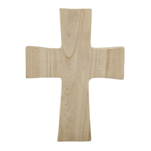 Natural Paulownia Standing Cross -  Large